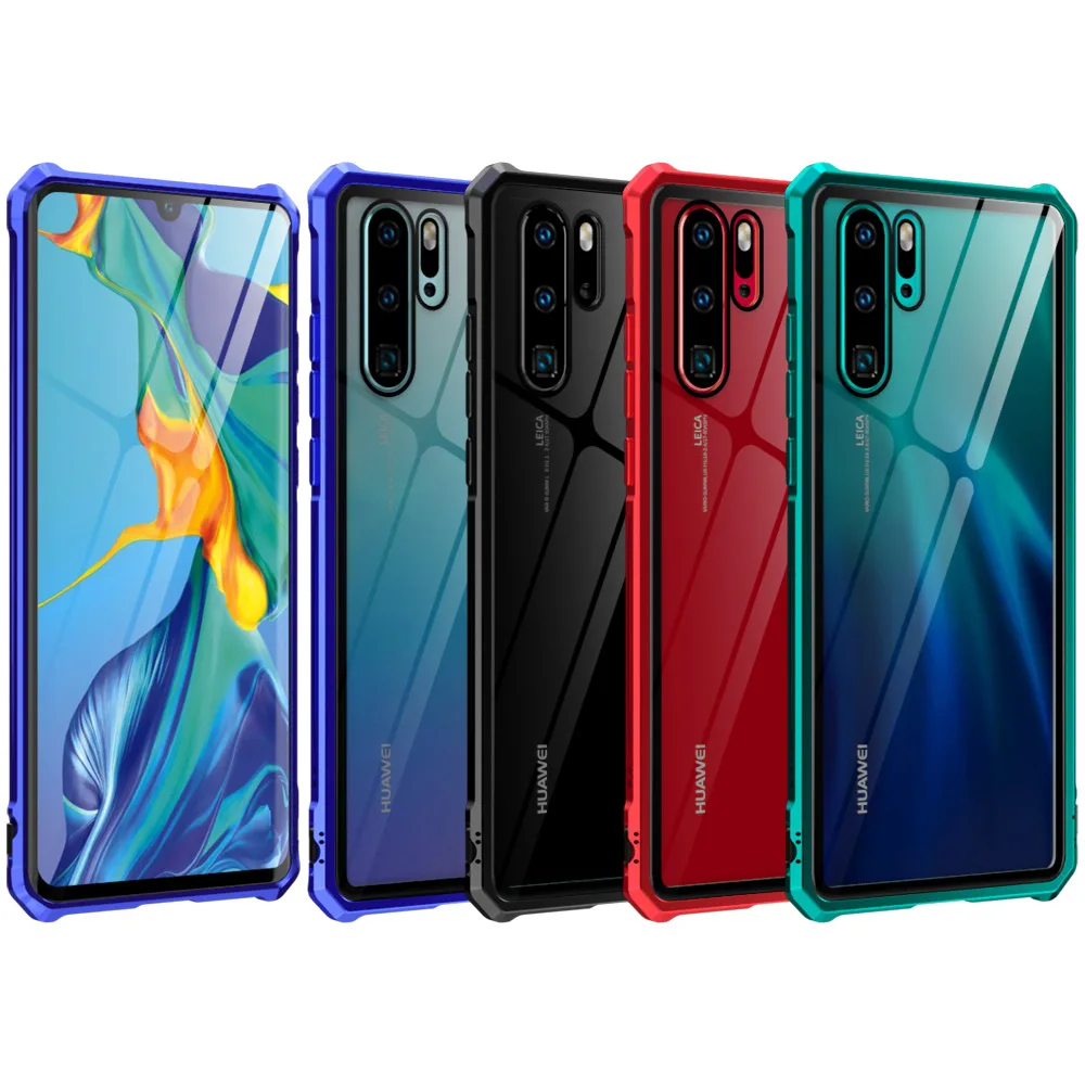 Роскошный металлический чехол для телефона huawei P30 Pro Lite противоударный корпус