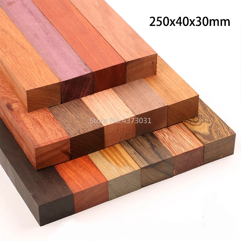 

250x40x30mm DIY Knife handle material 15 kinds Wood material For DIY Wooden handicraft material
