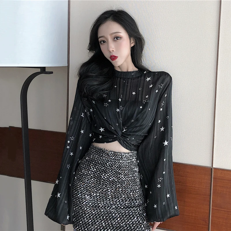 Брендовая женская блузка moda feminina новая весенняя в Корейском стиле эстетическая