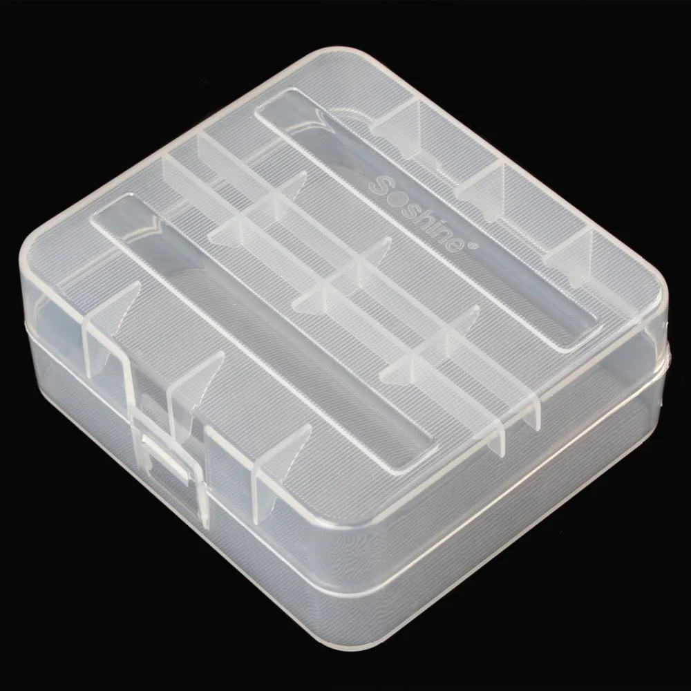 Портативный Жесткий пластиковый Чехол Soshine ящик для хранения 2 батареек 26650