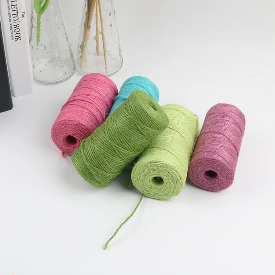 Веревка из натурального джута 100 м/рулон 2 мм | Дом и сад