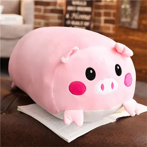 pig Гигантский уголок био Подушка японская анимация мягкие плюшевые детские мультфильм Тоторо/корги/хомяк/свинья кукла игрушка малыш подарок на день Святого Валентина - Цвет: pig