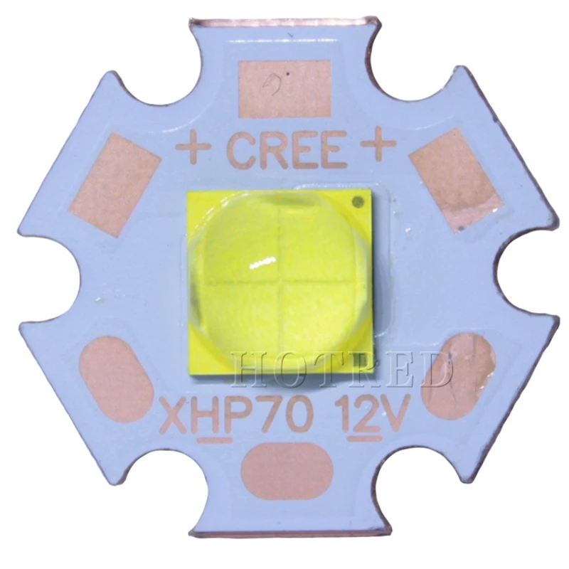 2 шт. CREE XHP70 XHP70.2 XHP-70 2 поколения холодный белый нейтральный белый теплый белый светодиодный Didoes 6 в 12 В с 16 мм 20 мм медной печатной платой