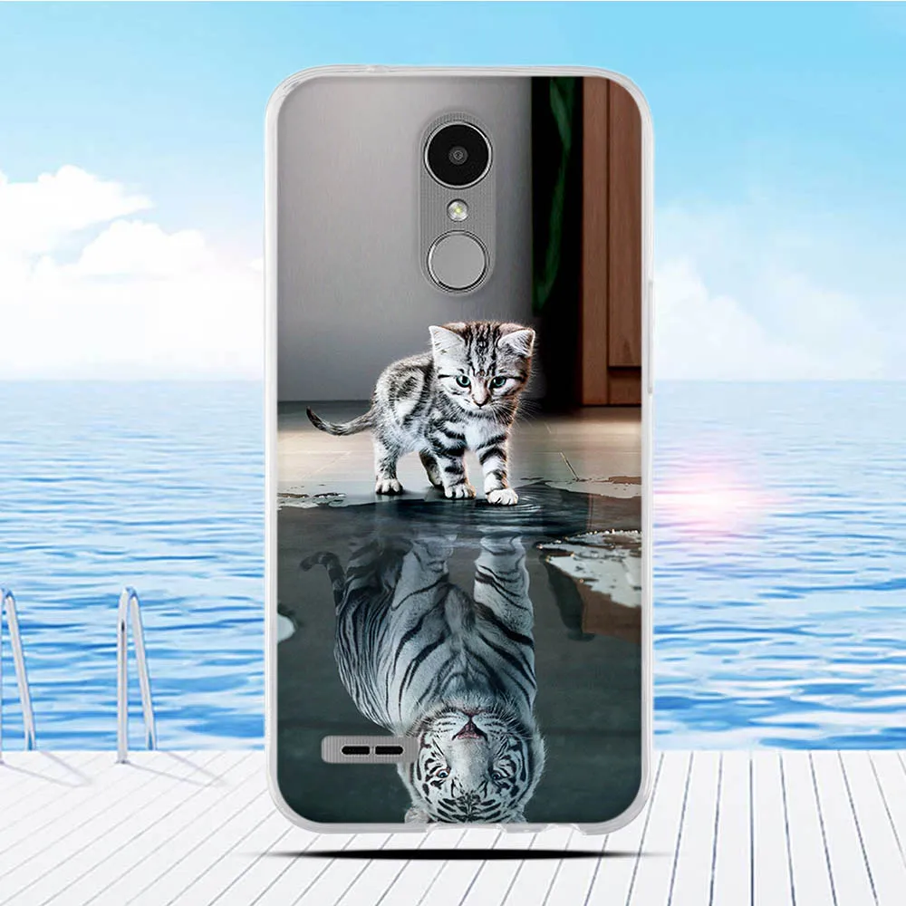 For LG K10 2017 LV5 Case Cartoon Printing Pattern Back Cover Soft Silicone Coque Capa Funda for X400 M250 M250N | Мобильные телефоны