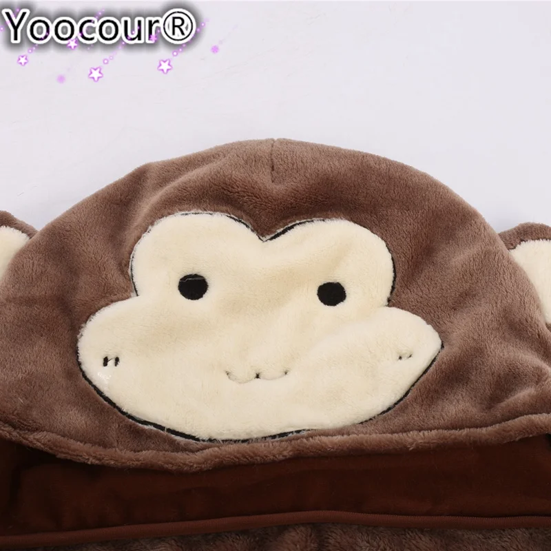 Новинка 2019 милая флисовая накидка для косплея в виде обезьянки и мыши с рисунками