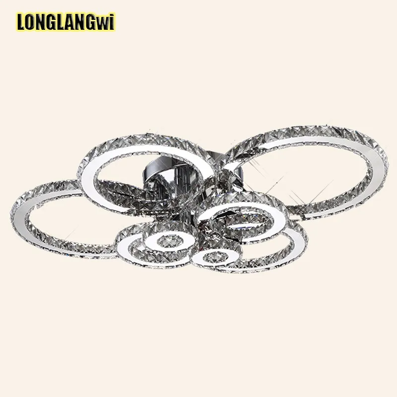 Современные светодиодсветодиодный Хрустальные потолочные светильники K9 для
