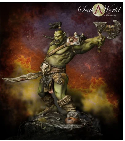 Несобранная модель 1/24 Shargh Orc soldier Fury фигурка 75 мм набор из смолы миниатюрная