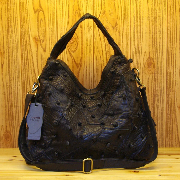 Caerlif Бесплатная доставка первый слой из воловьей кожи Повседневная винтажная