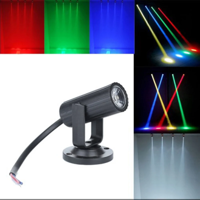 

1W RGBW LED Stage Lighting Pinspot Beam Spotlight Professional DJ DISCO Party KTV Backlight Stage Light