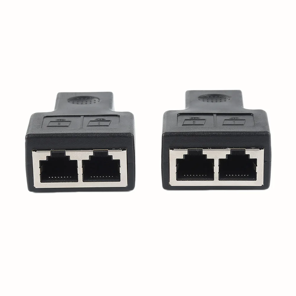 Разветвитель RJ45 сетевой адаптер с 1 на 2 портами мама CAT5/CAT6|Компьютерные кабели и