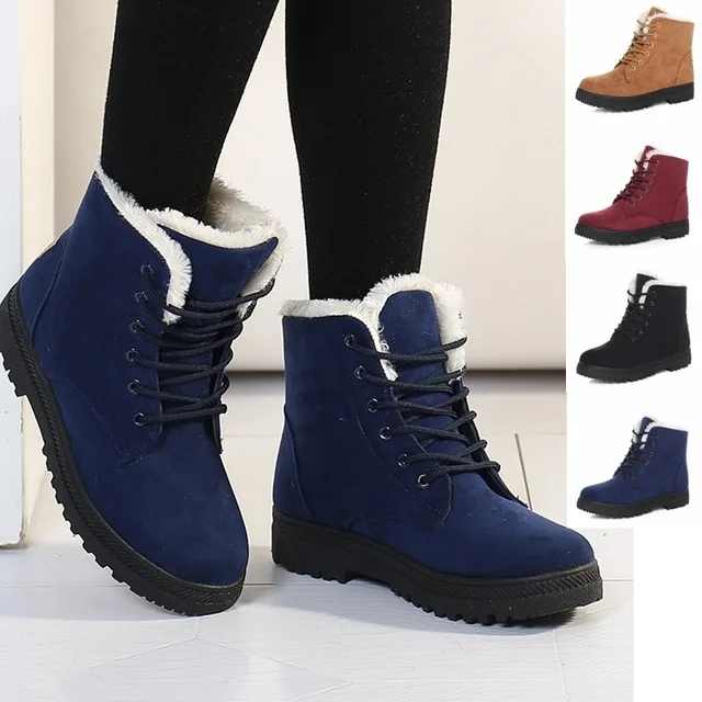 Зимние ботинки для женщин 2018 популярная женская обувь bota feminina плюшевые меховые