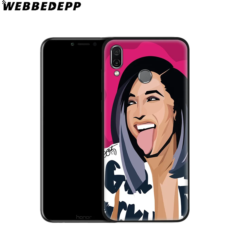 WEBBEDEPP Cardi B CardiB сексуальный мягкий чехол для Huawei P8 P9 P10 P20 P30 Lite Pro P Smart Z Plus 2019 Y6 Prime 2018