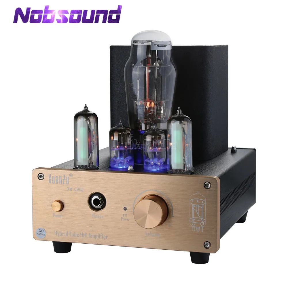 Nobsound Гибридный класса 6N5P+ 6N3 клапан трубки предусилитель USB DAC аудио декодер HiFi усилитель для наушников
