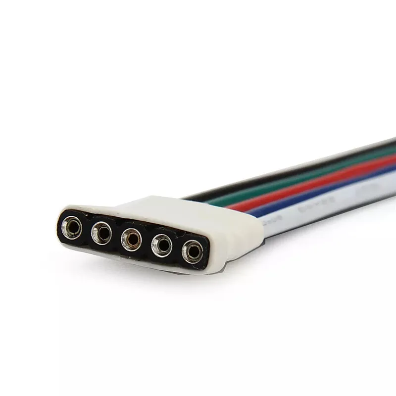 5 шт. 4 pin/5 Pin светодиодный кабель Мужской Женский Разъем адаптер провода для 5050 3528 SMD RGB RGBW светодиодный светильник RGB RGBW светодиодный контроллер