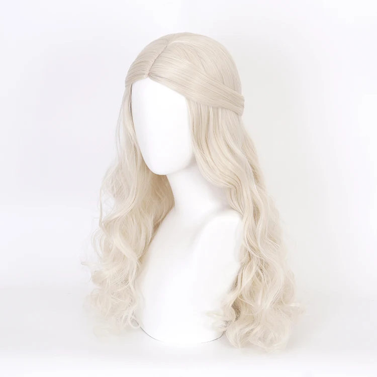 Алиса в стране чудес 2 белый королева косплей парик блонд Волнистые Длинные