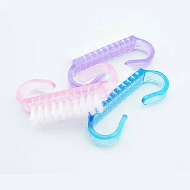 

2pcs/lot Nail Cleaning Brush Remove Dust Powder Plastic Cleaner for Acrylic UV Gel Nails Art Manicure Care Accessory