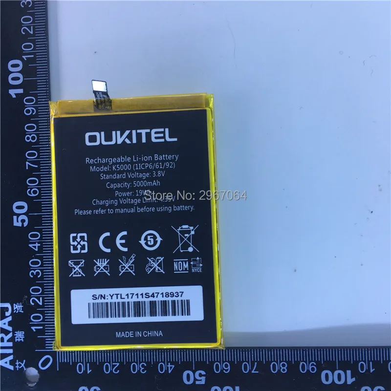 Аккумулятор для OUKITEL K5000 100% мАч 5000 дюйма MTK6750 | Мобильные телефоны и аксессуары