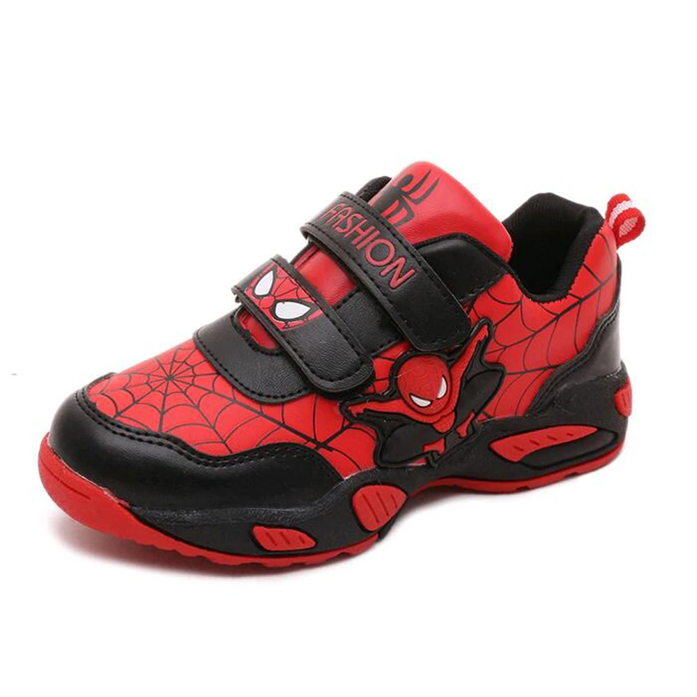 2018 детская обувь Человек паук кроссовки дышащие Новое поступление модная для