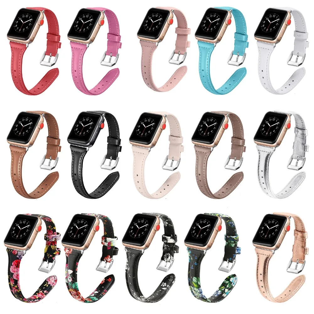 Кожаный ремешок для часов Apple Watch 38 мм 44 мм 40 мм 42 мм кожаный ремешок сменные браслеты для Iwatch браслет 83005