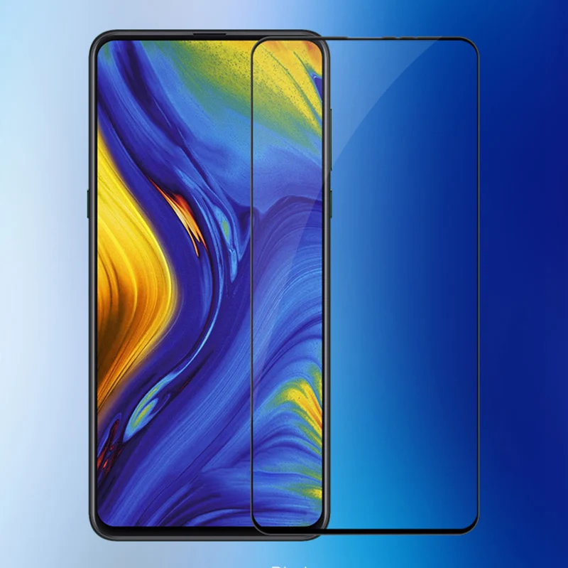 2PCS Full Gule Cover Glass for Xiaomi Mi Mix 3 MIX3 6.39" Screen Protector Tempered Glass Protective Film Glass