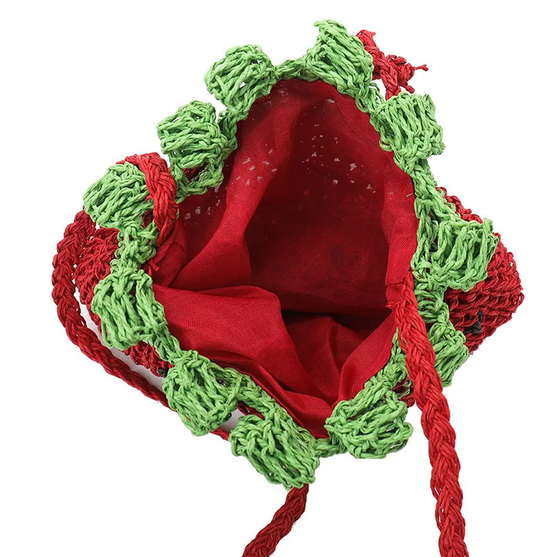 Летняя женская прочная Плетеная соломенная Пляжная плетеная Сумка мешок сумка