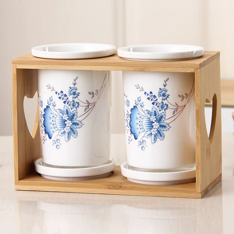 Японский стиль Кухня Простые бамбуковые керамические палочки для еды трубки