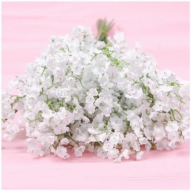 Высокое качество 100 шт./лот Gypsophila шелковые детские дышащие Искусственные цветы из