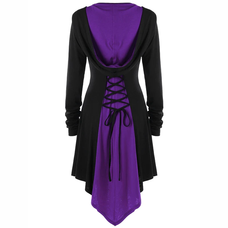 Ренессанс викторианский Готический Необычные топы с капюшоном женские на