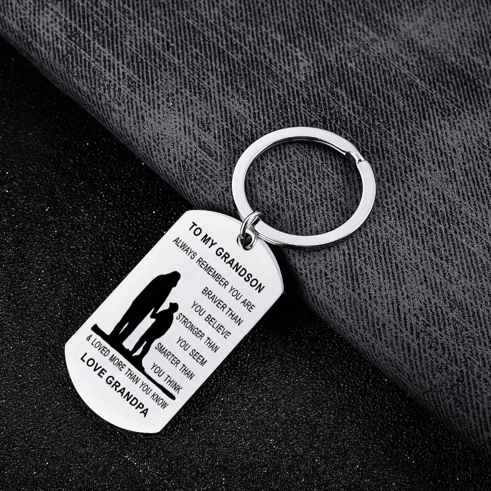 Брелок для ключей с изображением дедушки влюбленного внука 12 шт./лот