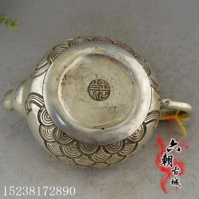 

Antique bronze, antique ox head kettle handicraft