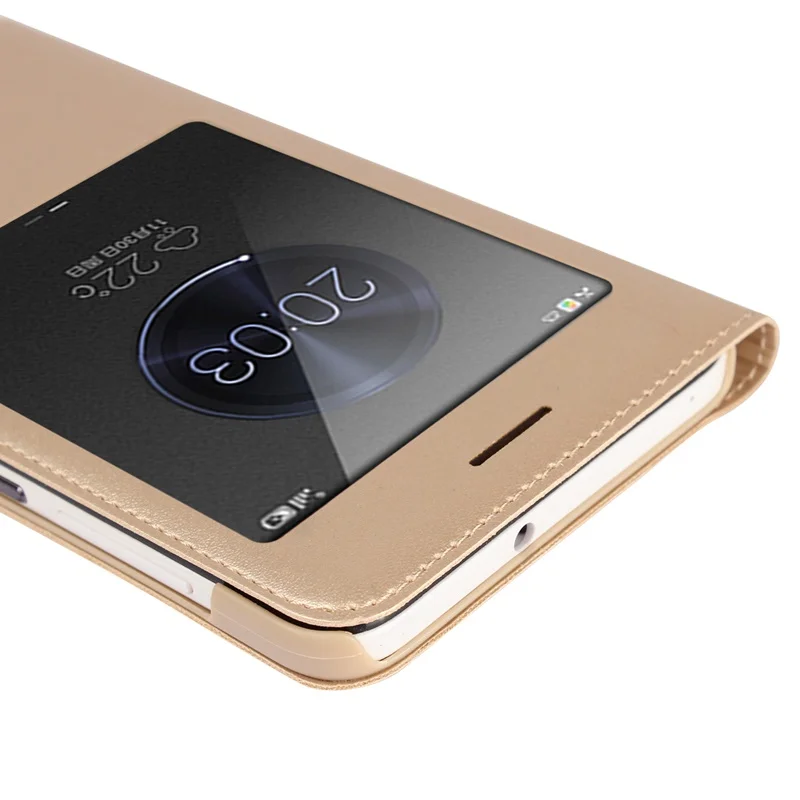 Чехол для huawei Honor 4X, чехол с откидной крышкой для huawei Honor 4X4 X Che2-L11, чехол с окошком из поликарбоната, кожаный жесткий чехол kimTHmall