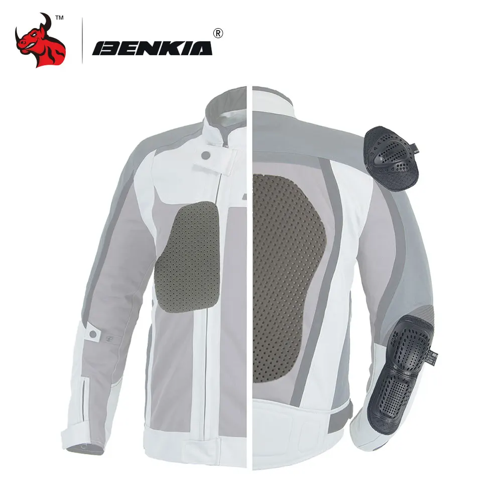 BENKIA Мужская мотоциклетная куртка ветрозащитная для гонок одежда мотокросса
