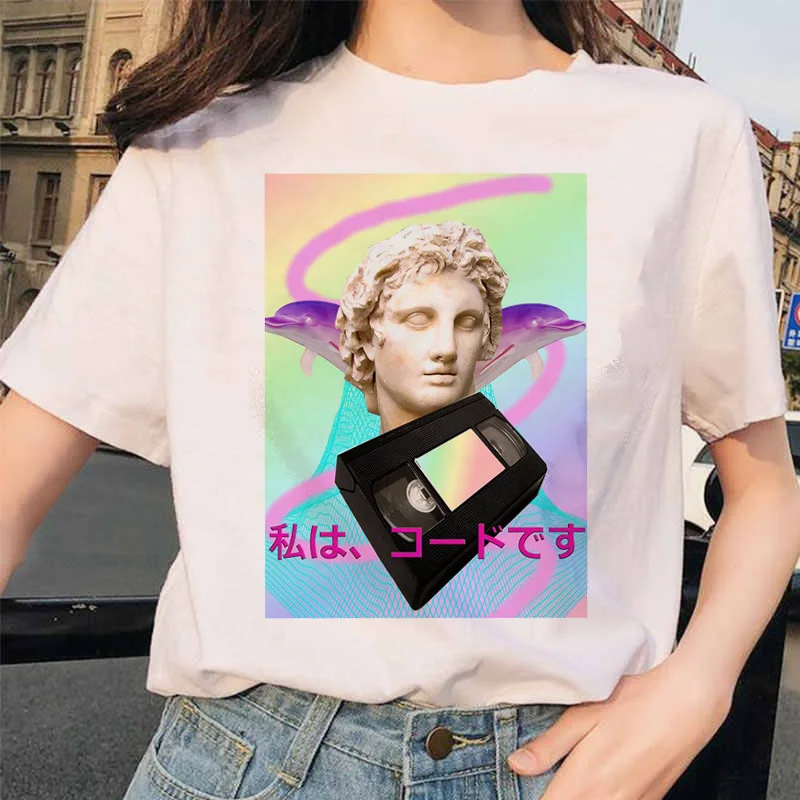 5394 Vaporwave рубашки ulzzang Grunge Tumblr графическая Футболка harajuku Эстетическая Винтажная футболка корейский стиль 90s одежда футболка - Цвет: 5394
