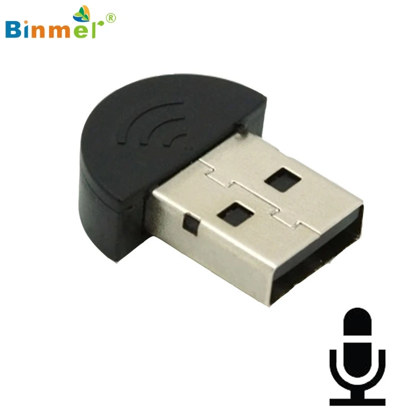 Binmer Super Mini USB 2 0 микрофонный аудио адаптер Driver Free для MSN Skype Video PC Notebook AU4 Прямая