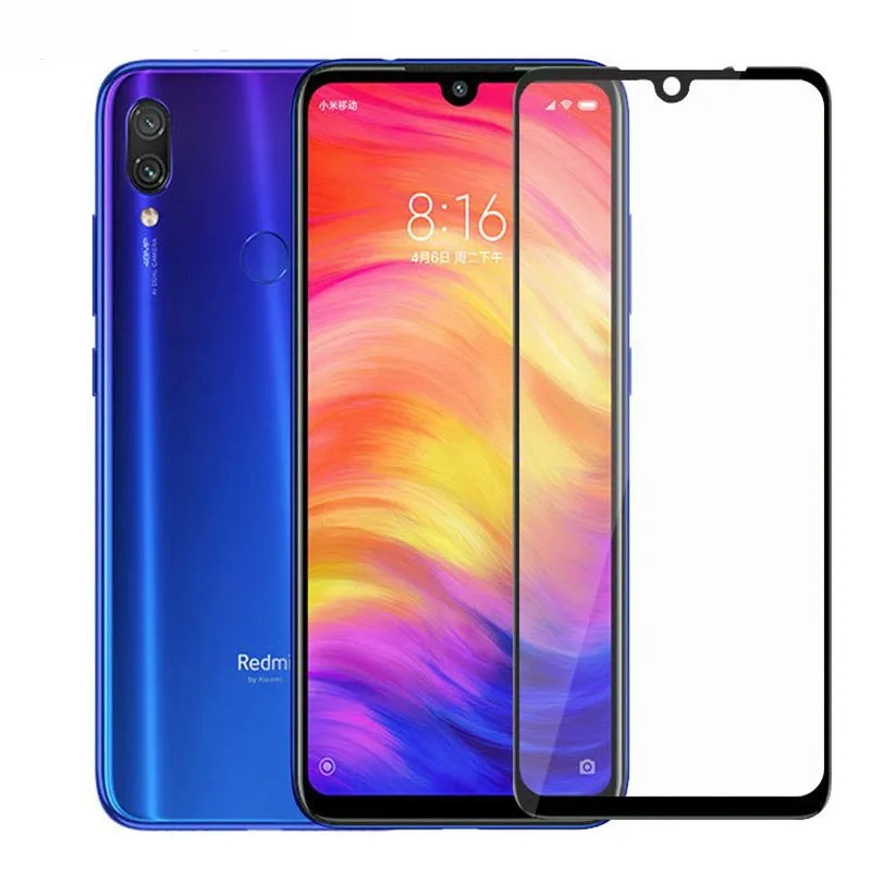 9H Премиум полное покрытие протектор экрана для Xiaomi Redmi Note 7 Pro защитная пленка