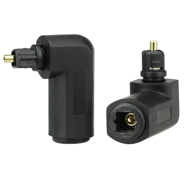 Male to Female Optical Digital Audio Converter Adapter with 90 Degree Right Angle 360 Swivel for Toslink Jack LSMK99 |