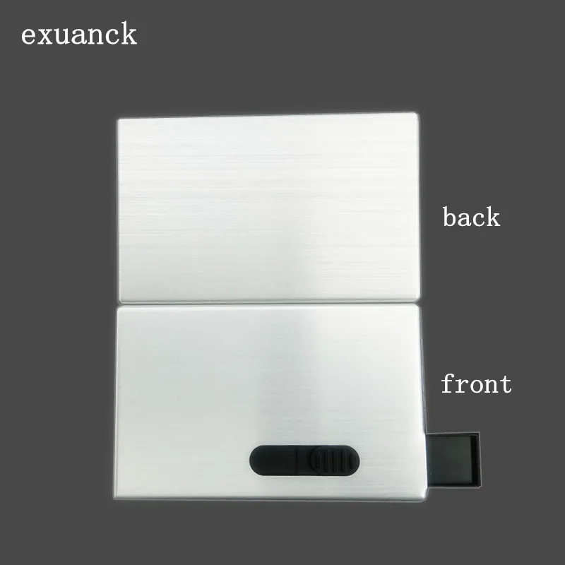 Лазерная гравировка exuanck Металлическая Прямоугольная алюминиевая Кредитная