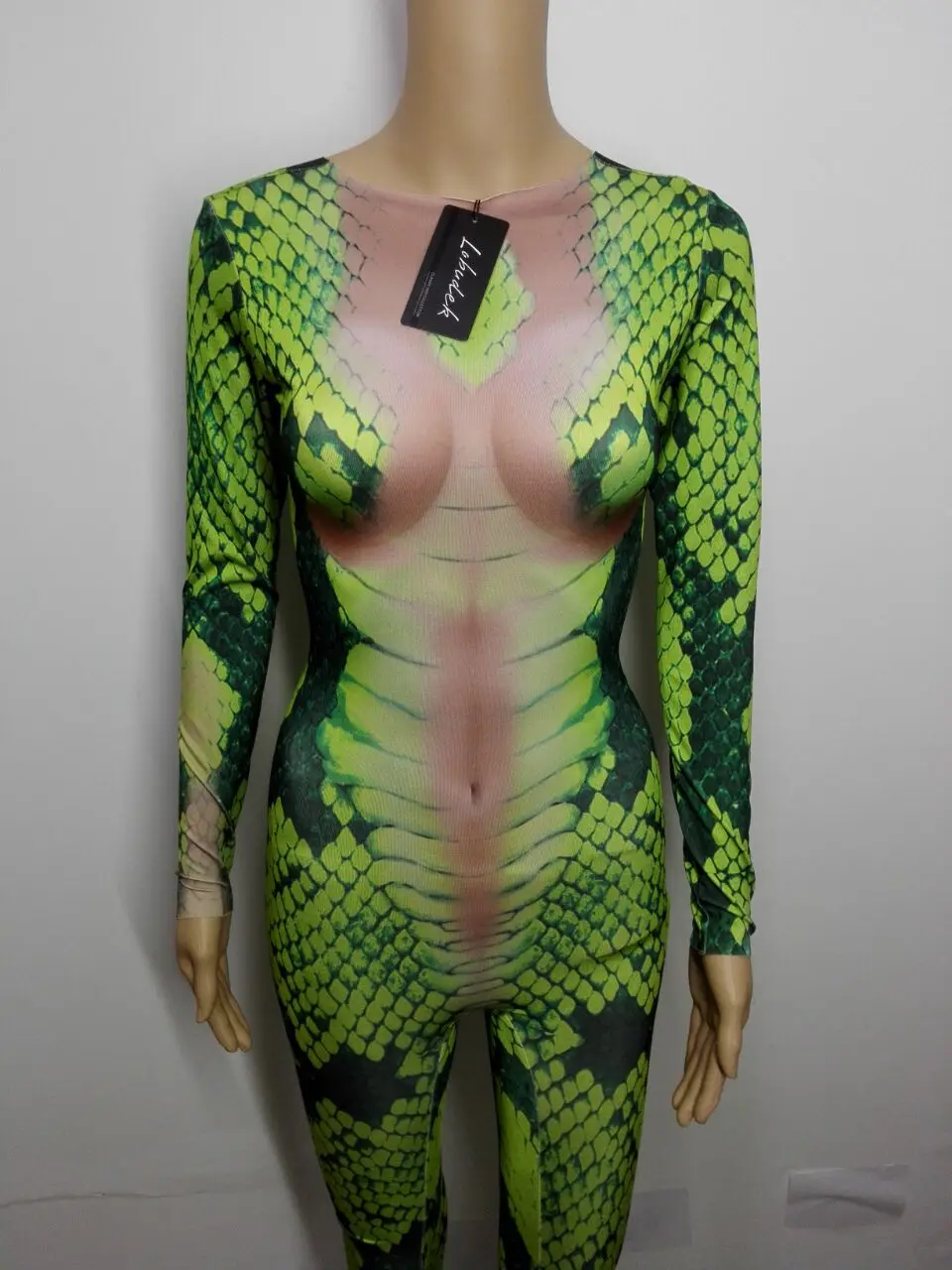 Новинка, комбинезон со змеиным принтом, zentai, сексуальное трико, эластичное боди, для ночного клуба, бара, косплей, Ролевой костюм, певица, для шоу на сцене, комбинезон