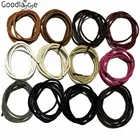 Круглые Вощеные шнурки для платьев из ткани Оксфорд, шнурки для обуви унисекс, 3 мм разной длины на выбор