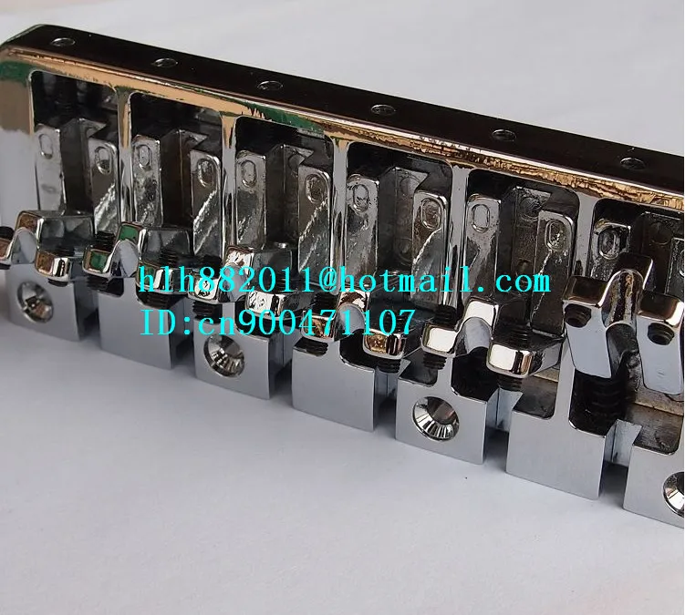 Новый электрический бас гитарный мост 6 струн в хроме BB006 виде моста с