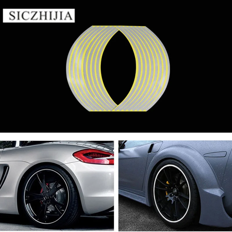 Стильная наклейка на колеса для автомобилей и мотоциклов 15 18 5 цветов