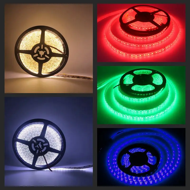 

SZYOUMY Waterproof Led Strip 120Leds/m 2835 5M 600led DC12V Flexible Led Bar Light Warm White/White/Red/Green/Blue Outdoor Decor