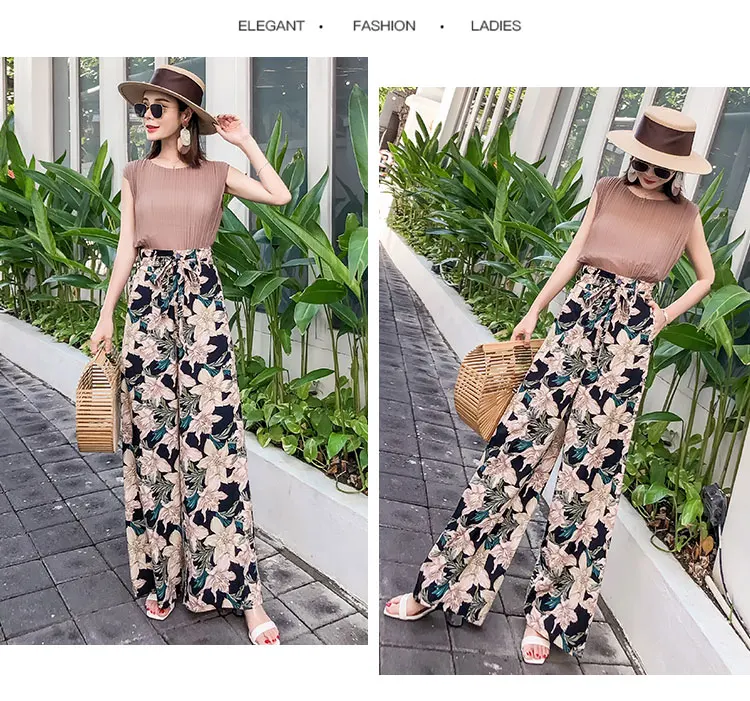 Pottis настоящая фотография новые праздничные тайские штаны Большие размеры богемные Широкие штаны модные пляжные штаны