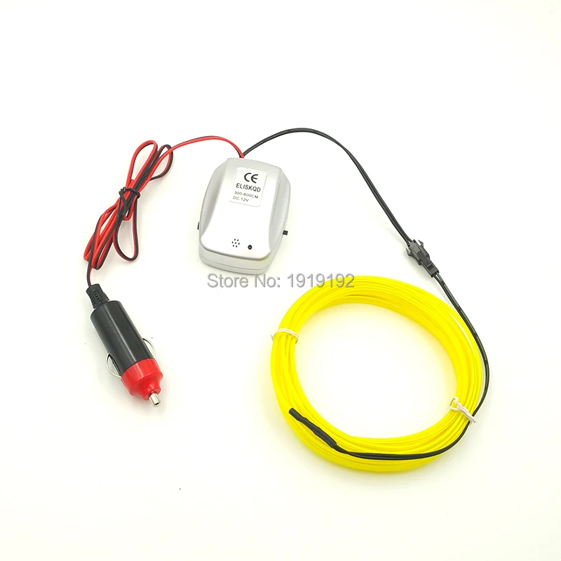 Гибкий неоновый холодный светильник питаемый от юбки 2 3 мм 5 метров EL провод