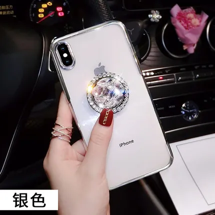 Роскошный чехол со стразами для iPhone X XS MAX XR 8 7 Plus 6 6S с блестящими бриллиантами