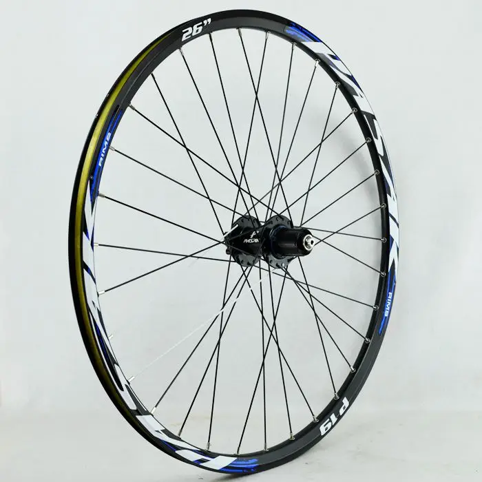 27.5 Black Hub Blue Mtb 26 29 27,5 ER 32 отверстия дисковый тормоз Горный велосипед задние колеса шесть отверстий Центральный замок MTB велосипед задние колеса 4 герметичные подшипники - Цвет: 27.5 Black Hub Blue