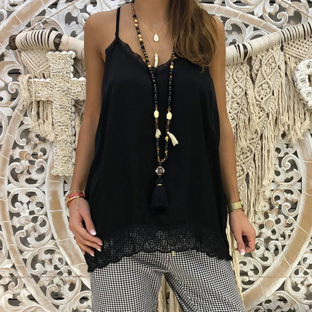 Женский кружевной дизайн повседневные топы на бретельках для женщин однотонные