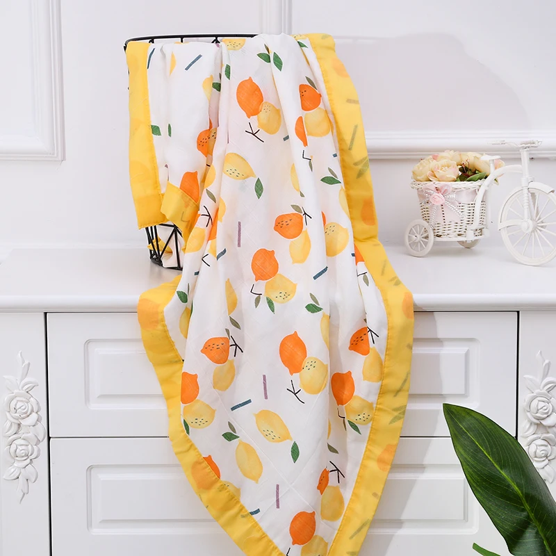 3 слойное детское одеяло бамбуковое Хлопковое для новорожденных пеленальные