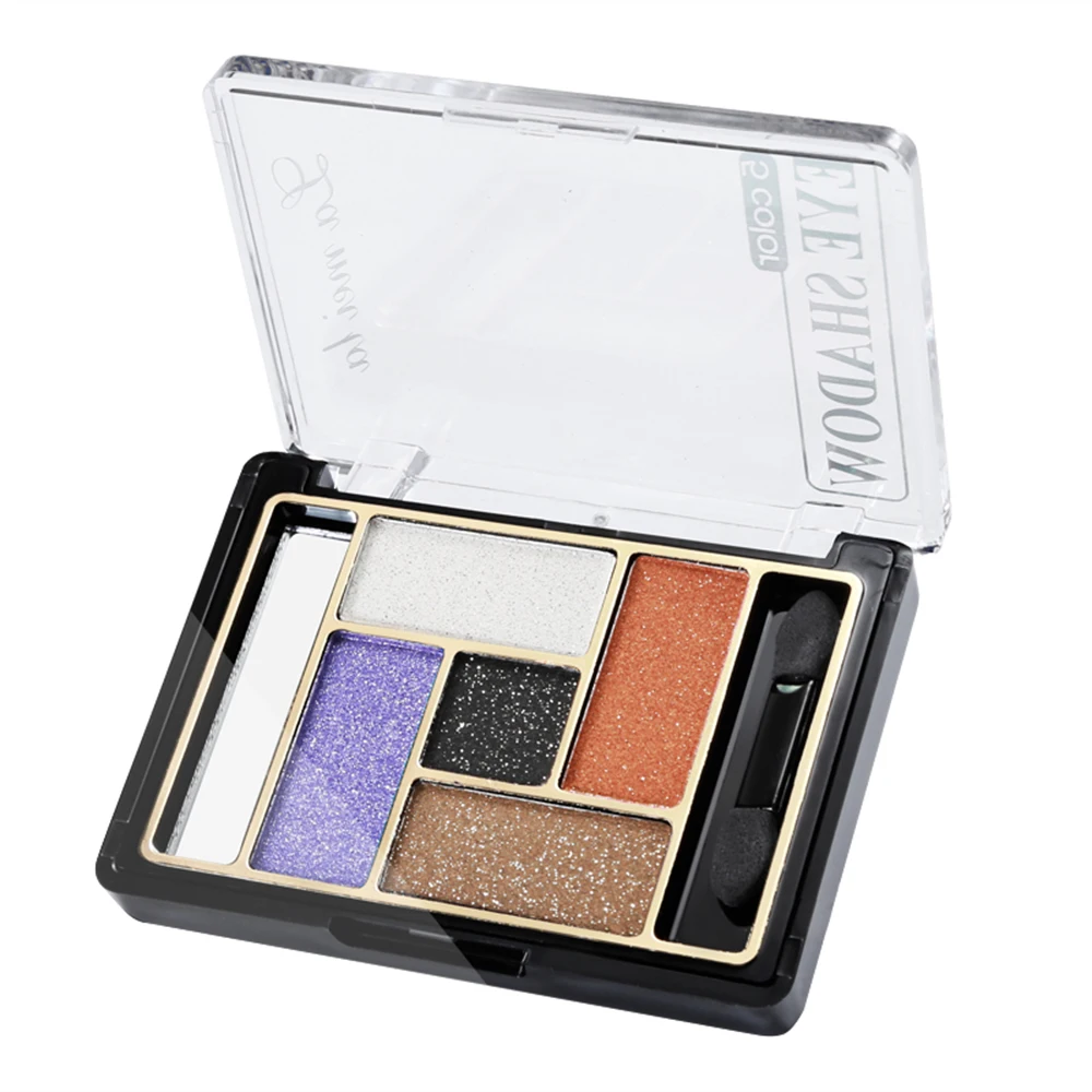 Косметический набор 5 цветов/набор для макияжа Тени век Палитры Glamorous Shimmer Цвета