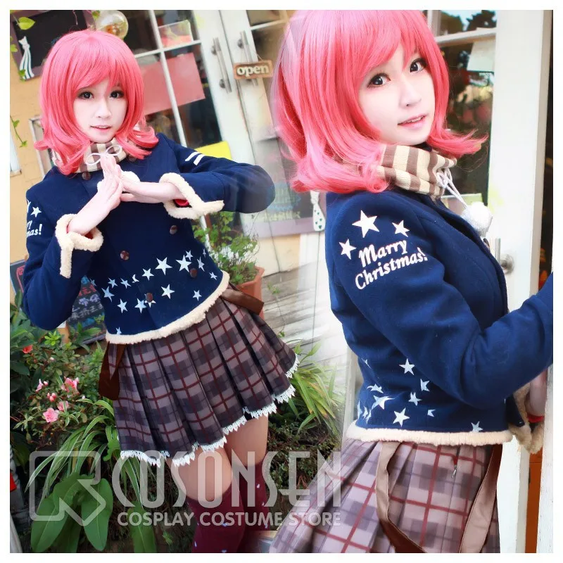 COSPLAYONSEN Love Live! Рождество SR Maki Nishikino косплей костюм зимняя одежда все размеры